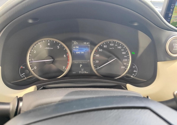 Lexus NX cena 129900 przebieg: 71396, rok produkcji 2017 z Czerwieńsk małe 436